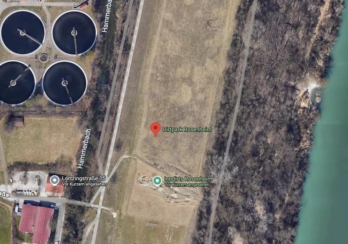Karte: Dirtpark Rosenheim, Lortzingstraße 15